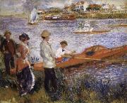 Pierre Renoir Oarsmen at Chatou oil on canvas